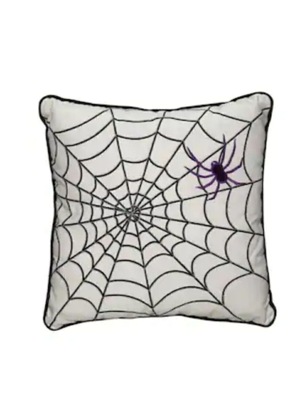SPIDERWEB Halloween Holiday Novelty Pillow…